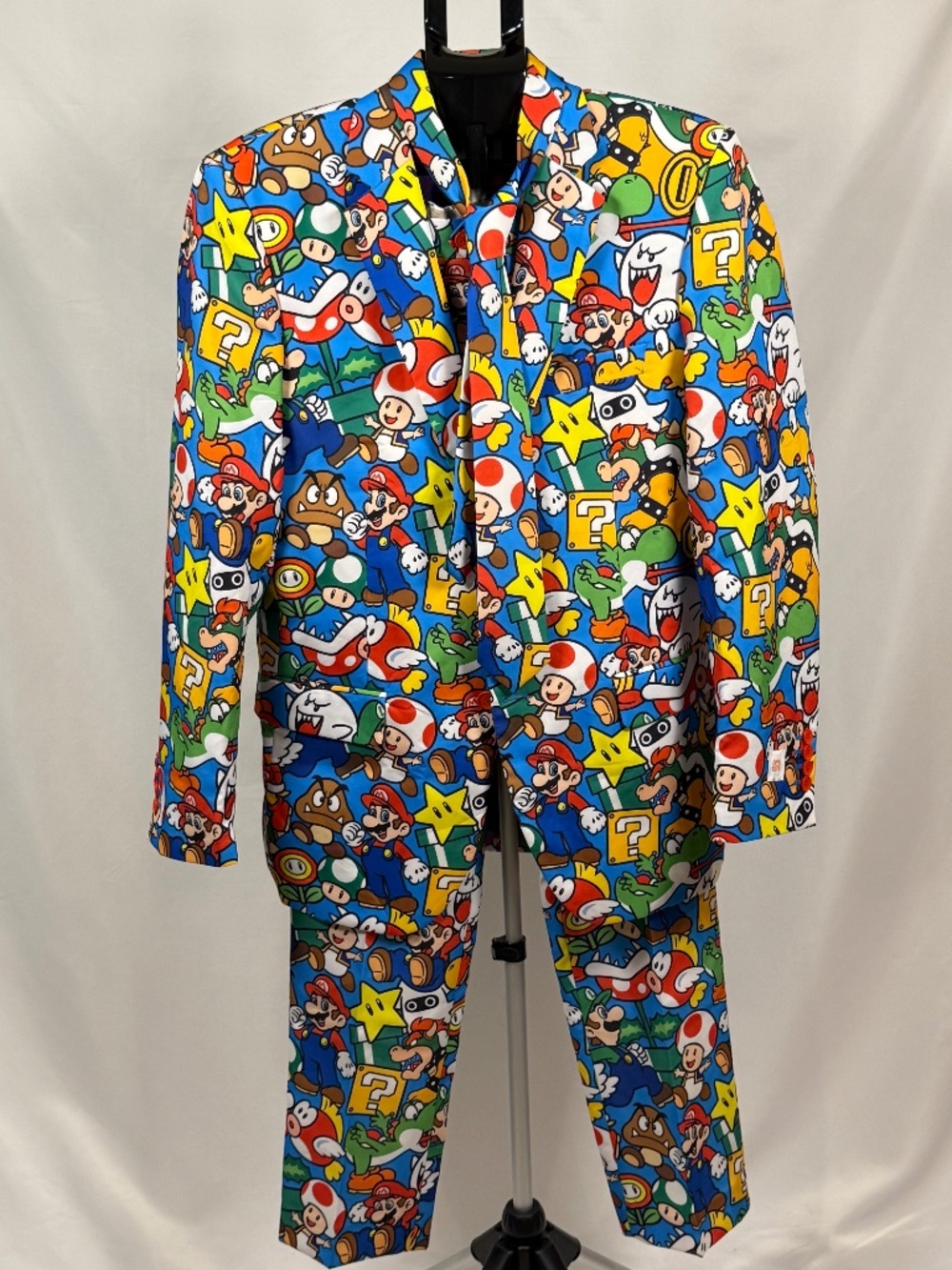 Super Mario 3-Piece Suit Men's 40 EU50 Jacket Pants Tie
